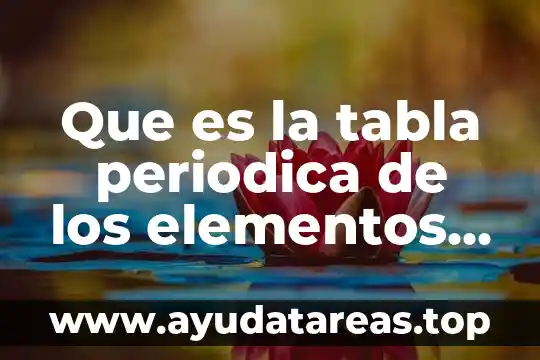 Que es nombre en la tabla periodica 5 Que es la tabla periodica de los elementos 150 años