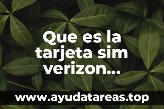 Que es la tarjeta base y que nombre recibe 4 Que es la tarjeta sim verizon wireless