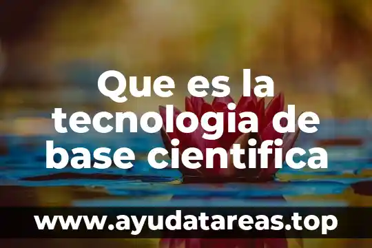 Qué es la tecnología autoinflar 6 Que es la tecnologia de base cientifica