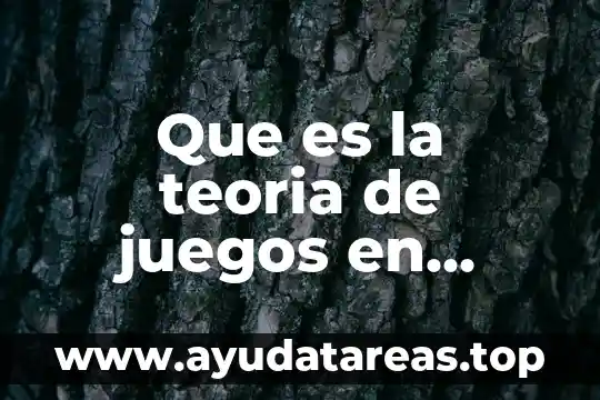 Qué es un teoría implícita 3 Que es la teoria de juegos en contabilidad