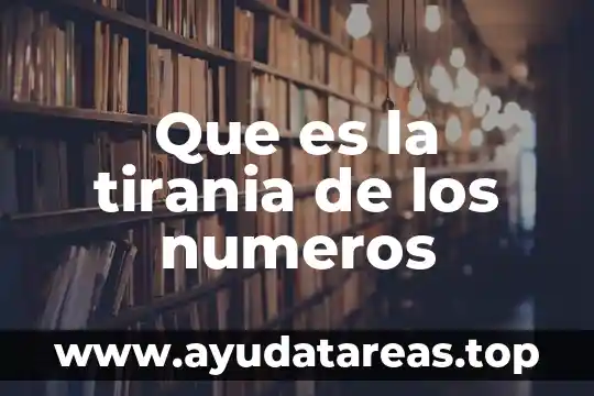 Qué es el número de oro coloidal 3 Que es la tirania de los numeros