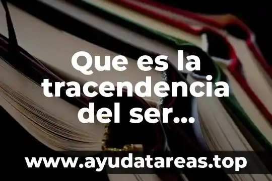 Que es un ser humano que tipo de pregunta es 7 Que es la tracendencia del ser humano
