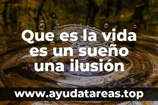 Trastorno del sueño en niños que es 5 Que es la vida es un sueño una ilusión