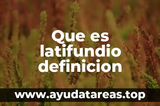 Qué es lácteos definición 8 Que es latifundio definicion