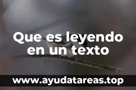 Que es un texto acade 3 Que es leyendo en un texto