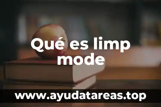 Agua de orchata que es 3 Qué es limp mode