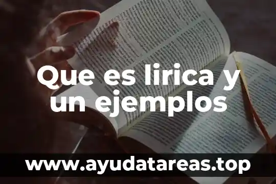 Que es poesia lirica su definición concepto y significado 3 Que es lirica y un ejemplos