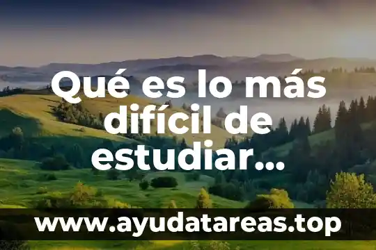 Qué es lo más difícil de estudiar criminología