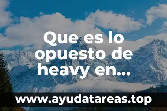 Que es manager en ingles 4 Que es lo opuesto de heavy en ingles