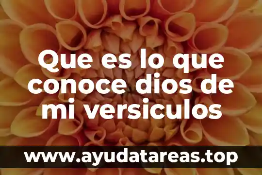 Que decirle a mi familia que es hipócrita 5 Que es lo que conoce dios de mi versiculos