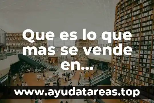 Que es lo que mas se vende en marketplace