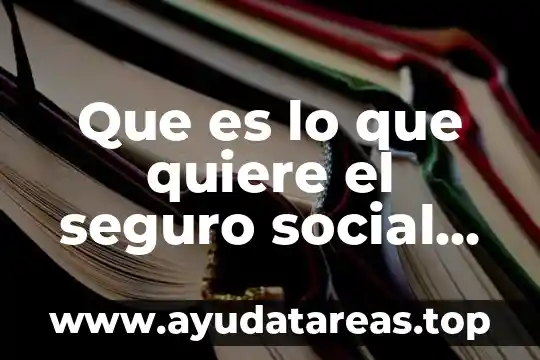 Que es lo que quiere el seguro social meme