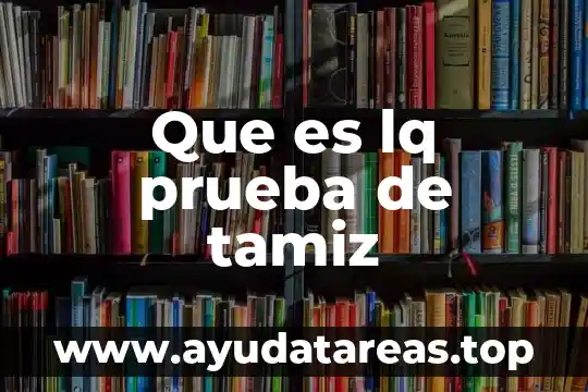 Que es prueba de spirometria 4 Que es lq prueba de tamiz