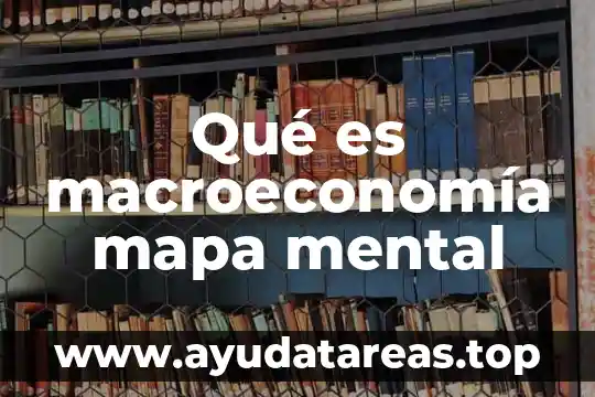 Qué es macroeconomía mapa mental