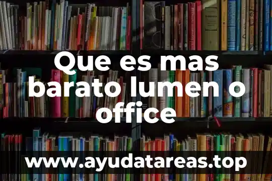 ¿Qué es más barato un tatuaje a color o negro? 4 Que es mas barato lumen o office
