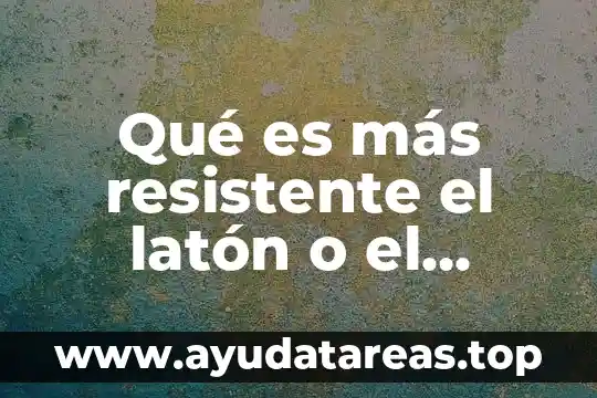 Que es resistente al agua ip65 5 Qué es más resistente el latón o el hierro