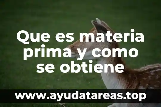 Que es agua destilada y como se obtiene 8 Que es materia prima y como se obtiene