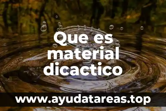 Que es material dicactico
