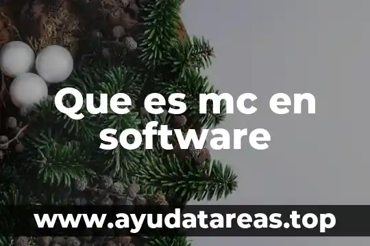 Que es mc o mac informatica 3 Que es mc en software