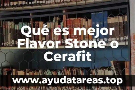 Que es nomada significado 8 Qué es mejor Flavor Stone o Cerafit