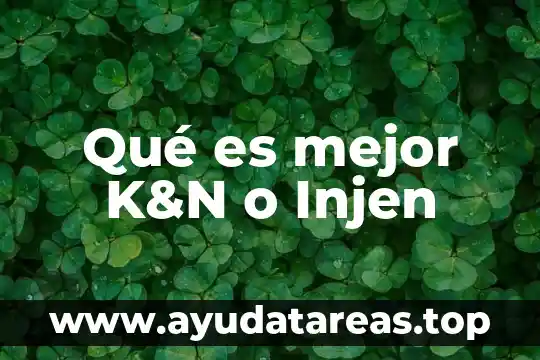 Qué es mejor K&N o Injen