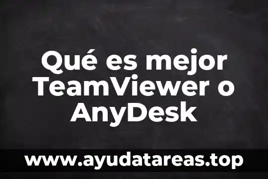 Qué es la ilustración filosofía 8 Qué es mejor TeamViewer o AnyDesk
