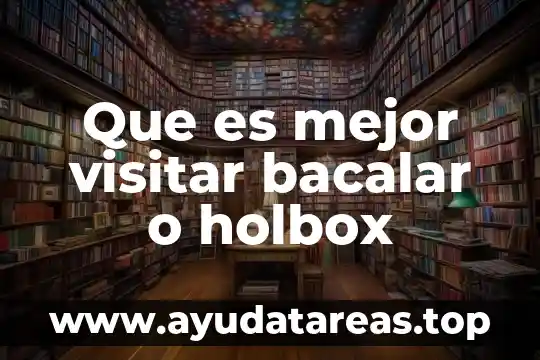 Que es mejor visitar bacalar o holbox