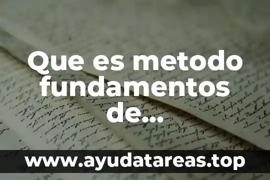 Que es observacion tecnica de investigacion 6 Que es metodo fundamentos de investigacion coceptp
