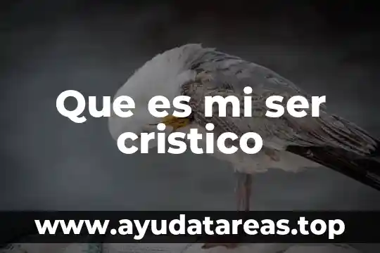 Que es mi ser cristico
