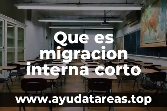 Que es la tierra concepto corto 5 Que es migracion interna corto