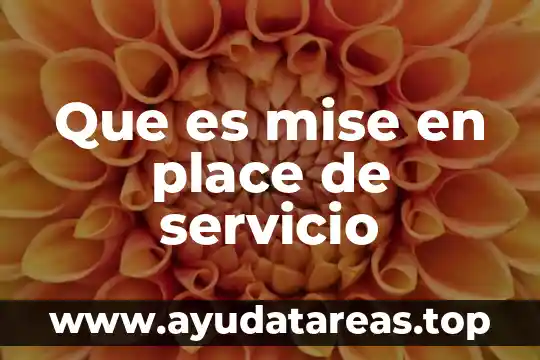 Que es alias del servicio telmex 5 Que es mise en place de servicio
