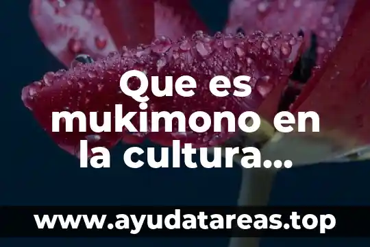 Que es mukimono en la cultura asiatica