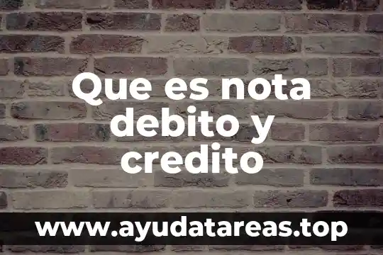 Que es el nombre en la tarjeta de debito 8 Que es nota debito y credito
