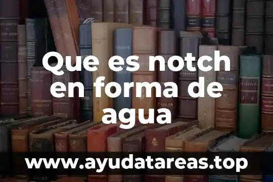 Que es notch en forma de agua