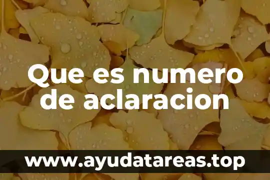 Qué es número de procedimiento siroc 3 Que es numero de aclaracion