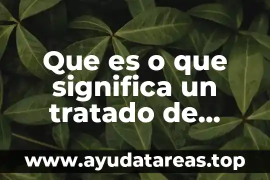 Que es amor una persona 5 Que es o que significa un tratado de amor