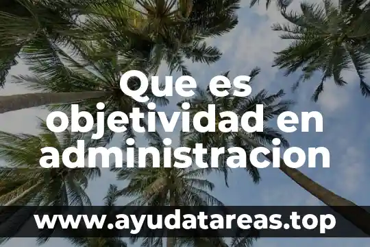 Que es objetividad racionalidad y sistematicidad 4 Que es objetividad en administracion