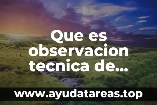 Que es investigacion cientifica ejemplos 8 Que es observacion tecnica de investigacion