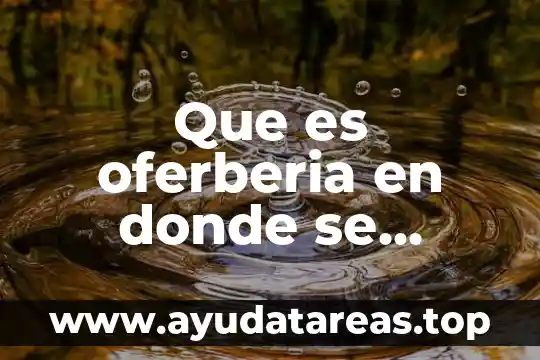Que es el agua subterranea y donde se encuentra 4 Que es oferberia en donde se genera