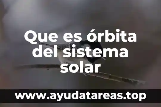 Que es una conclusión del sistema solar 7 Que es órbita del sistema solar