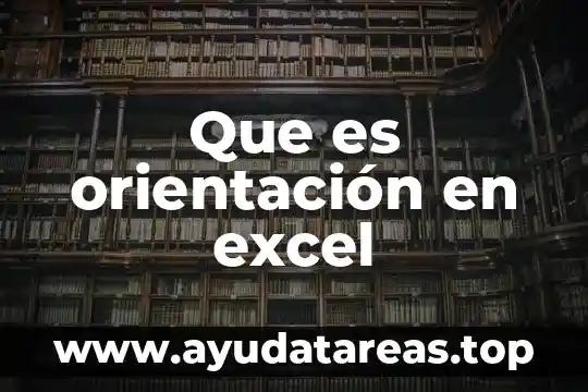 Qué es un proceso de orientación vocacional 3 Que es orientación en excel
