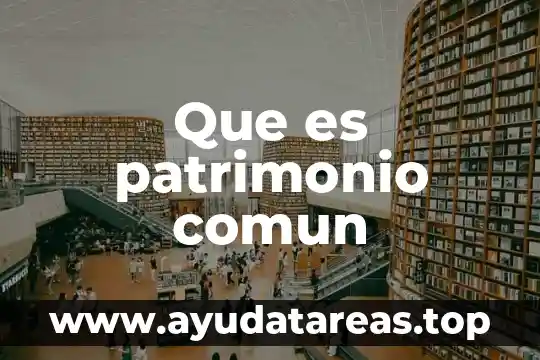 Que es el concepto de patrimonio natural 7 Que es patrimonio comun