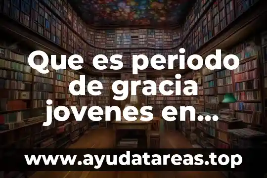 Qué es un libro de acción política 6 Que es periodo de gracia jovenes en accion