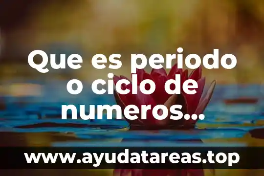 Ciclo del agua que es resumido 7 Que es periodo o ciclo de numeros pseudoaleatorios