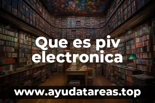 Que es piv electronica