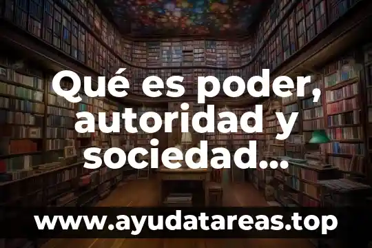 Que es autoridad y tipos de autoridad 6 Qué es poder, autoridad y sociedad según michel