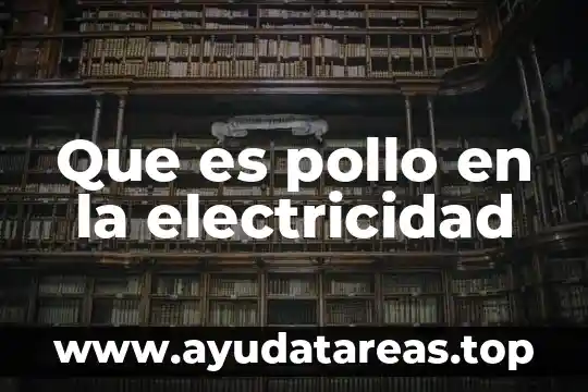 Que es pollo en la electricidad