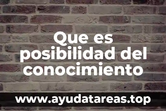 Que es un espiral de proceso de conocimiento 3 Que es posibilidad del conocimiento