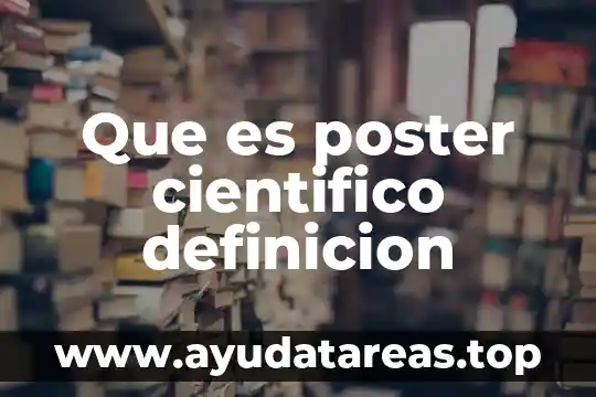 Qué es anglosajón definición 4 Que es poster cientifico definicion
