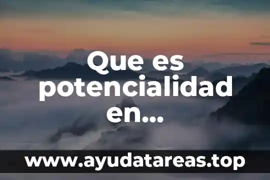 Que es potencialidad en matematicas